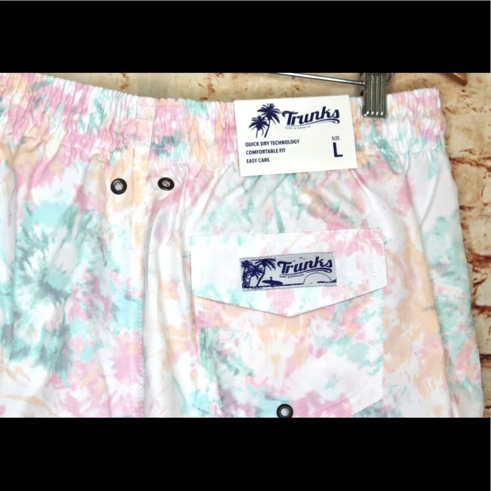 Trunks | Pastel Water Paint Tie Dye Board Shorts